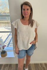Nellie Linnetopp Beige