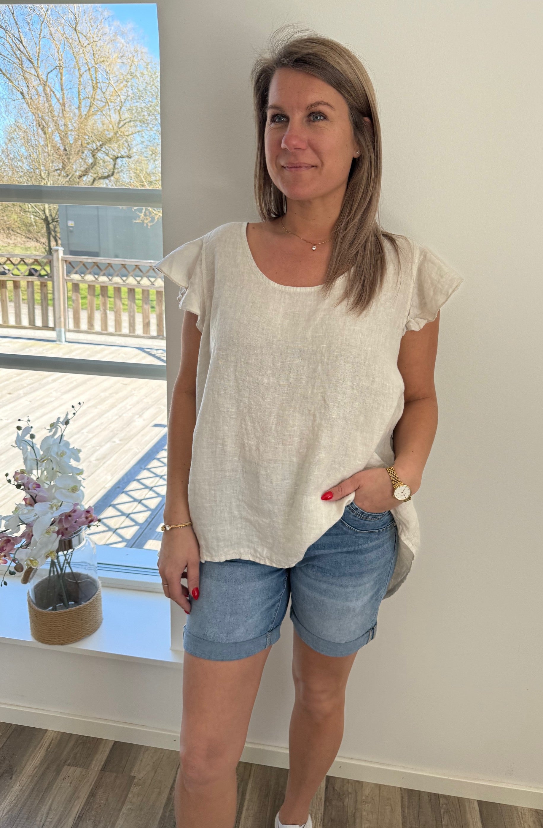 Nellie Linnetopp Beige