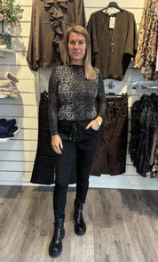 Trina Meshtopp leo Svart