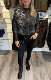 Trina Meshtopp leo Svart
