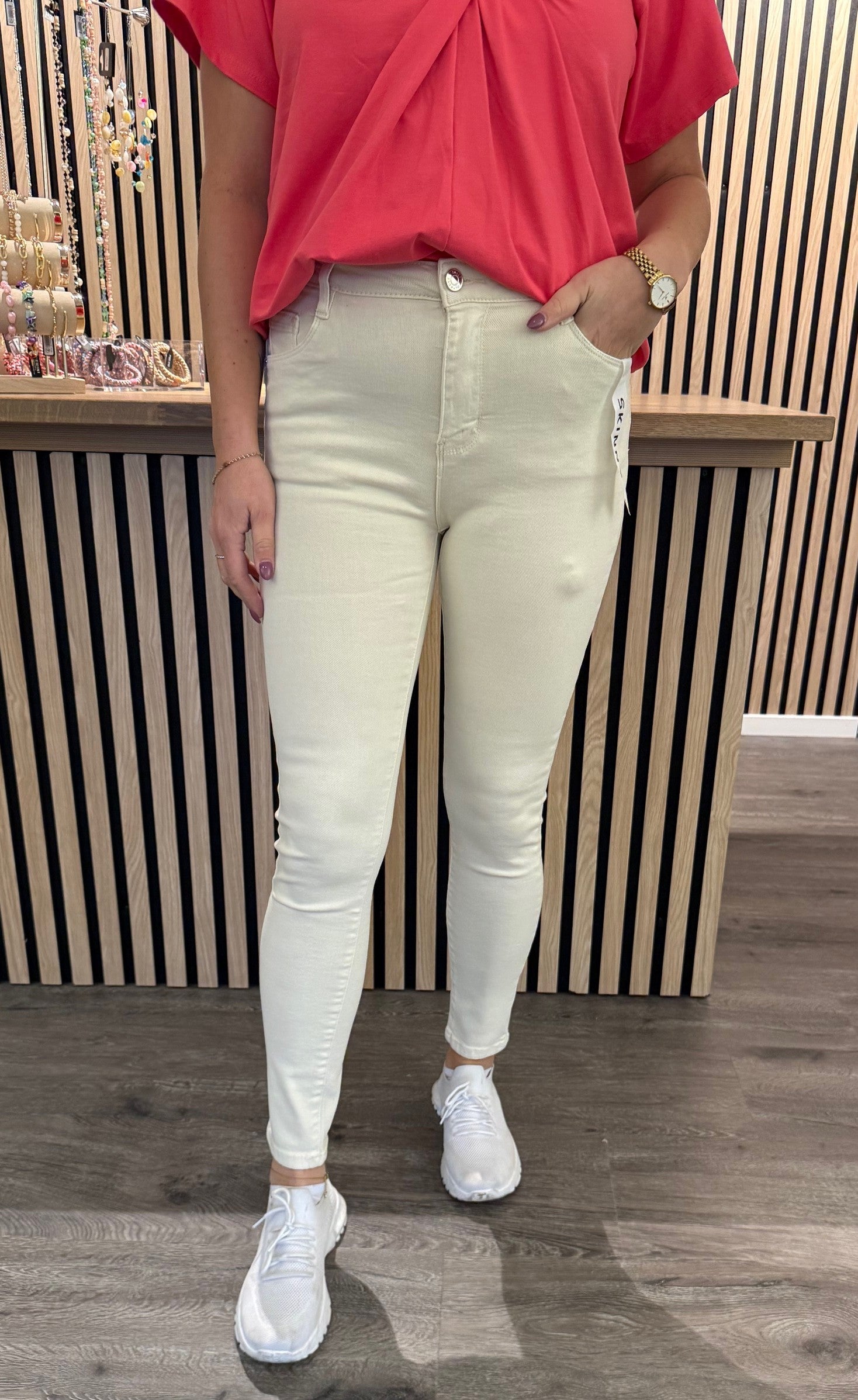 Vera- Skinnyjeans - Beige