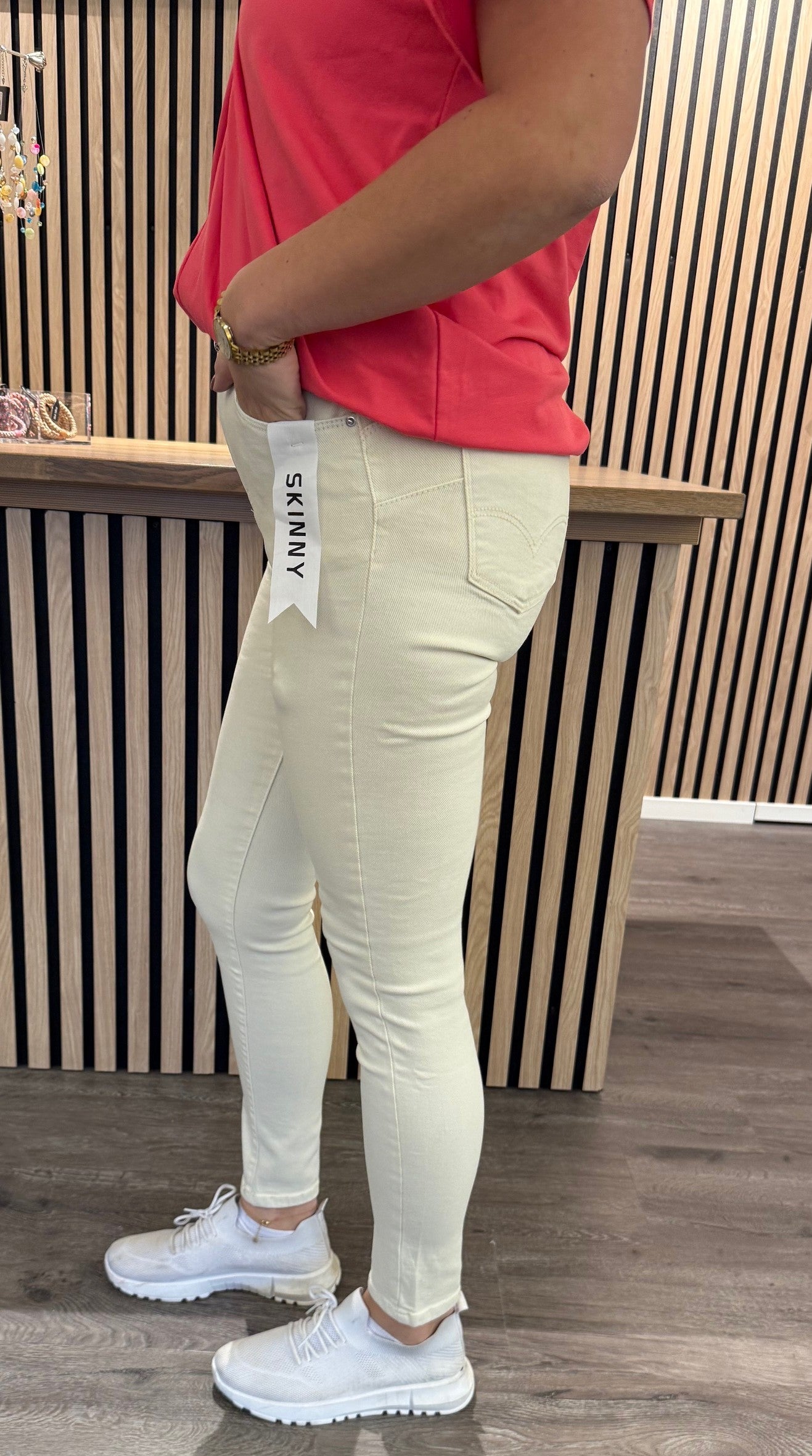 Vera- Skinnyjeans - Beige