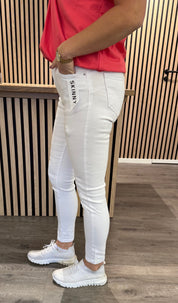 Vera- Skinnyjeans  - Vita- Nyhet