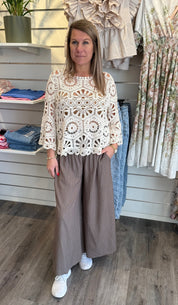 Nelly Virkad Topp  Stone CH26SS12