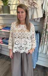 Nelly Virkad Topp  Stone CH26SS12