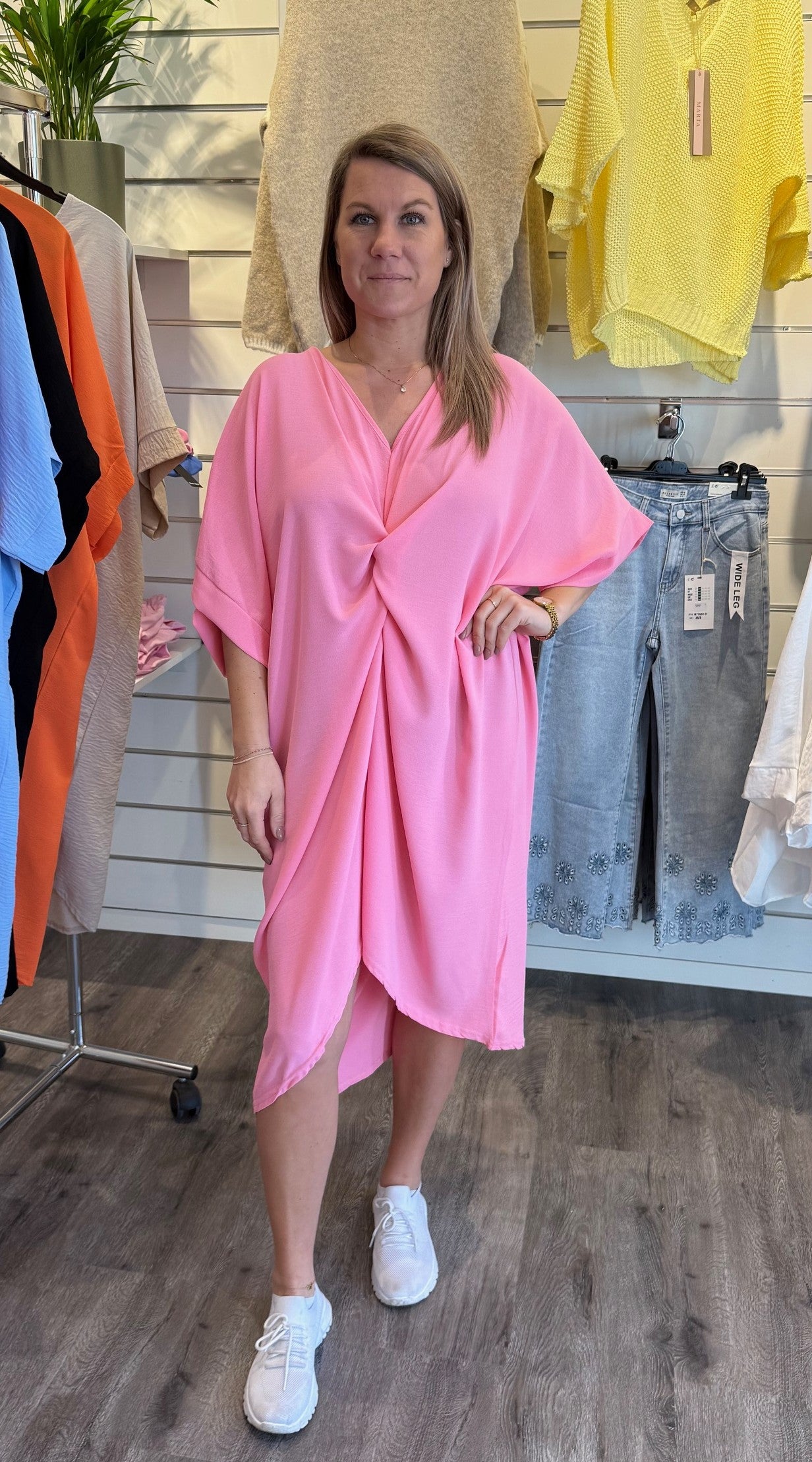 Vivvi - Tunika med Knyt - Rosa  - Nyhet