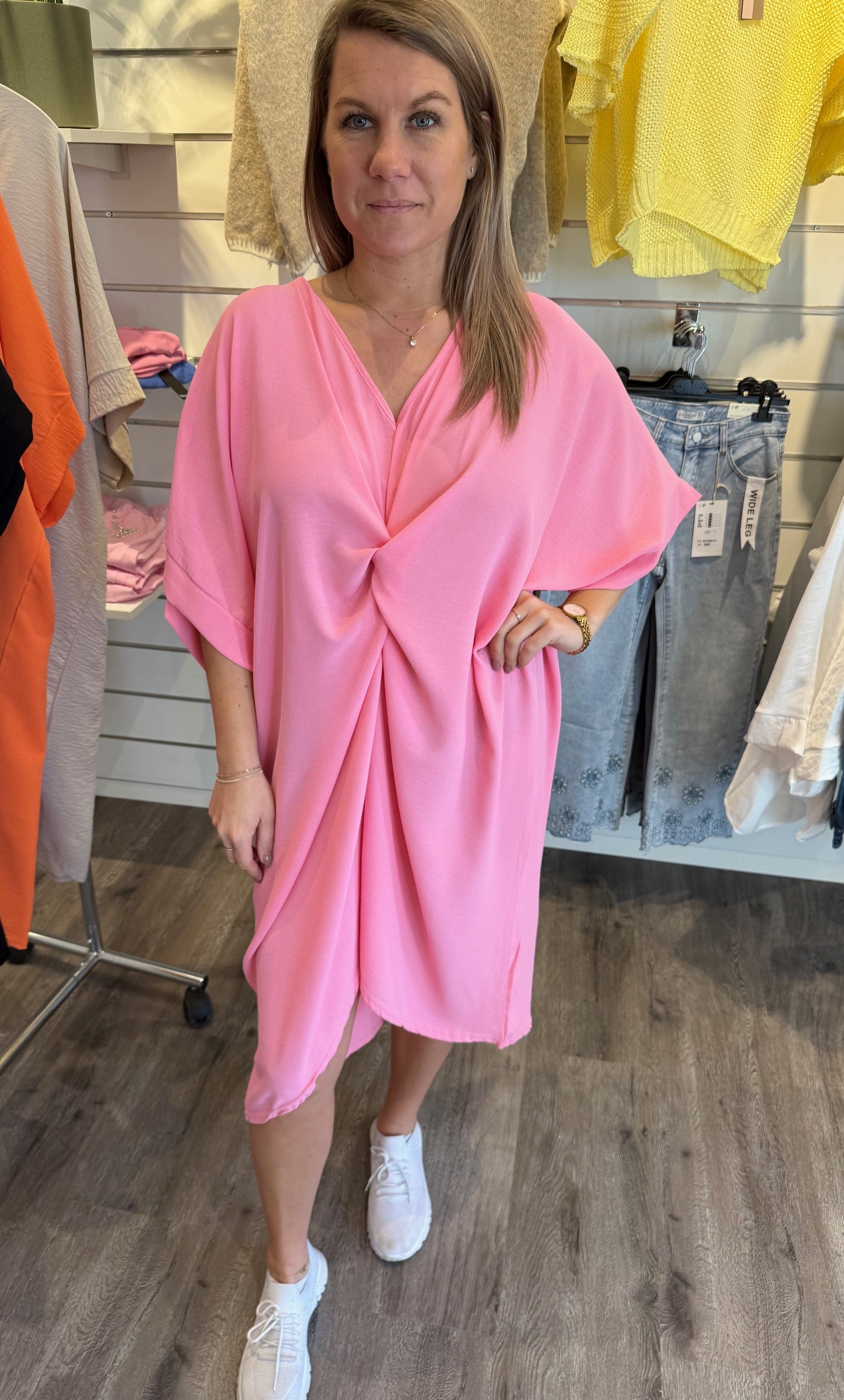Vivvi - Tunika med Knyt - Rosa  - Nyhet