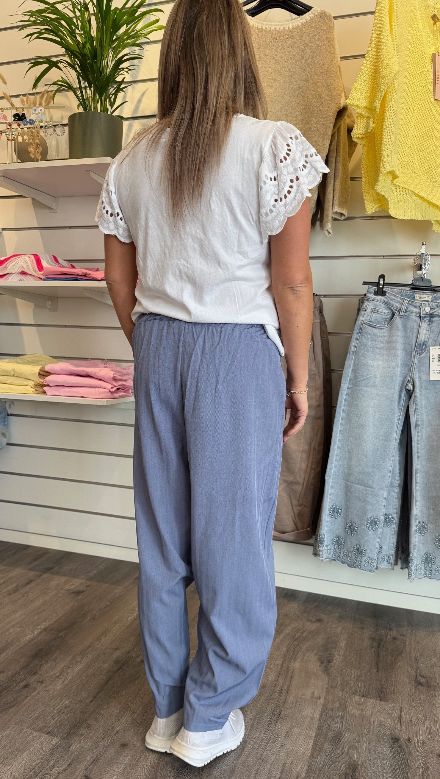 Zelia - Ballongbyxa - Jeansblå