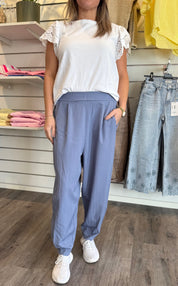 Zelia - Ballongbyxa - Jeansblå