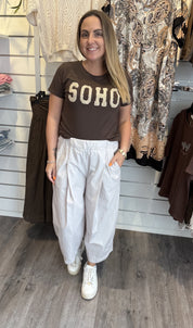 Adorina Byxor Beige