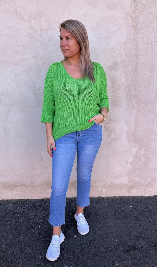 Agata  Stickad tröja Green