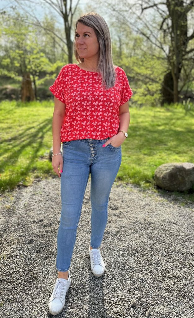 Alexa - Topp - Flower -Korall - Nyhet