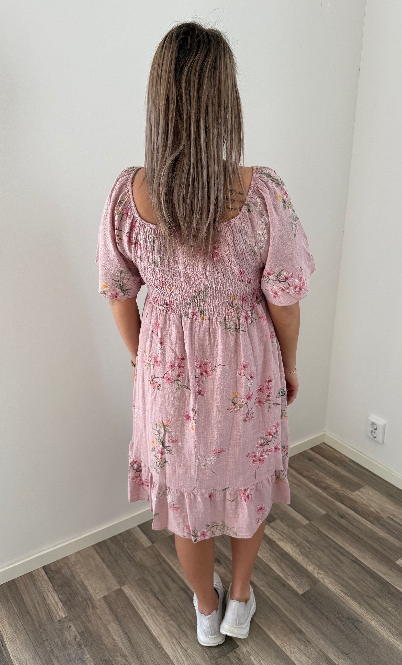 Alexa - Klänning- Flower -Rosa- Nyhet