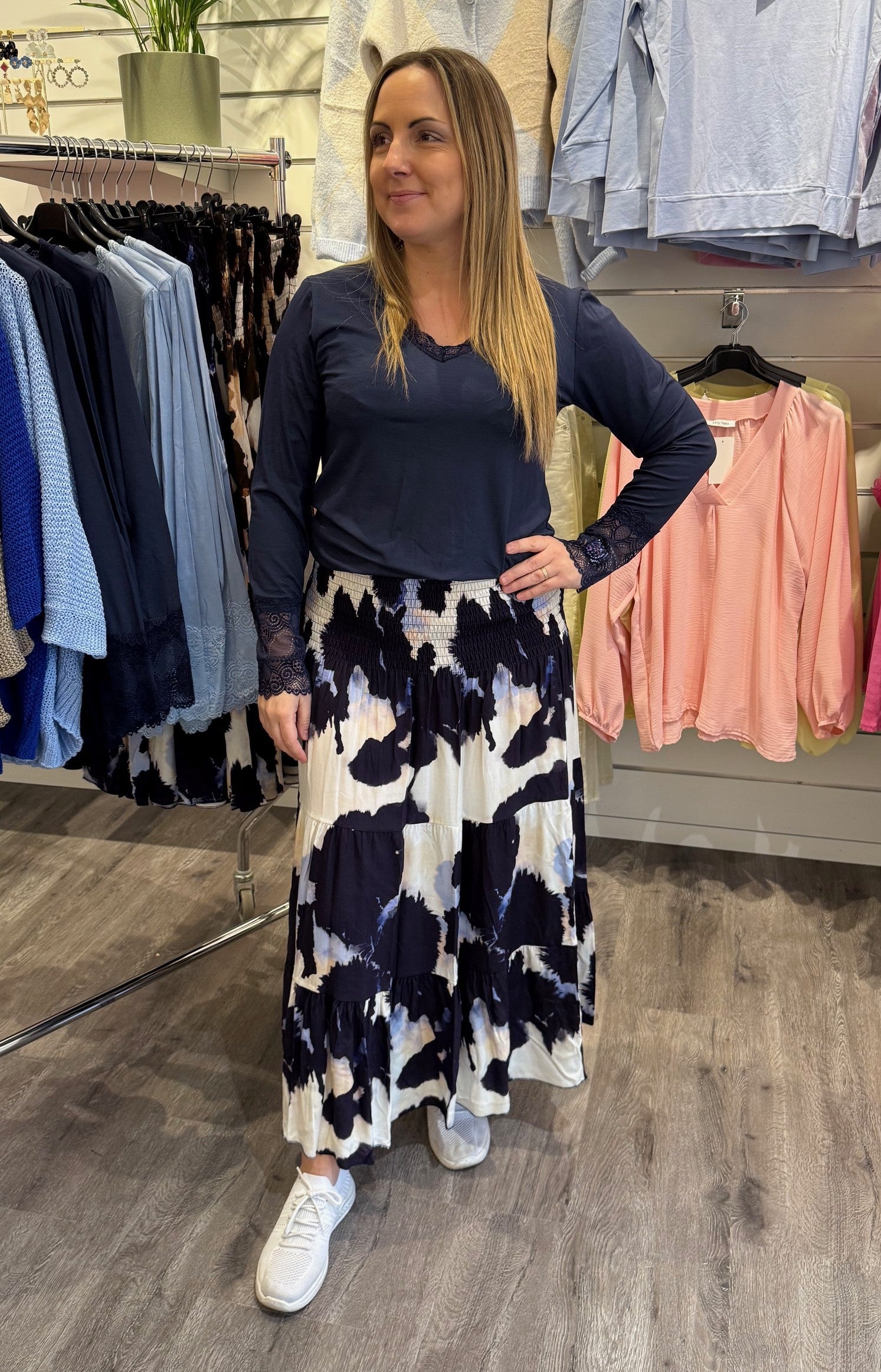 Alice Smockkjol - Mönster - Navy