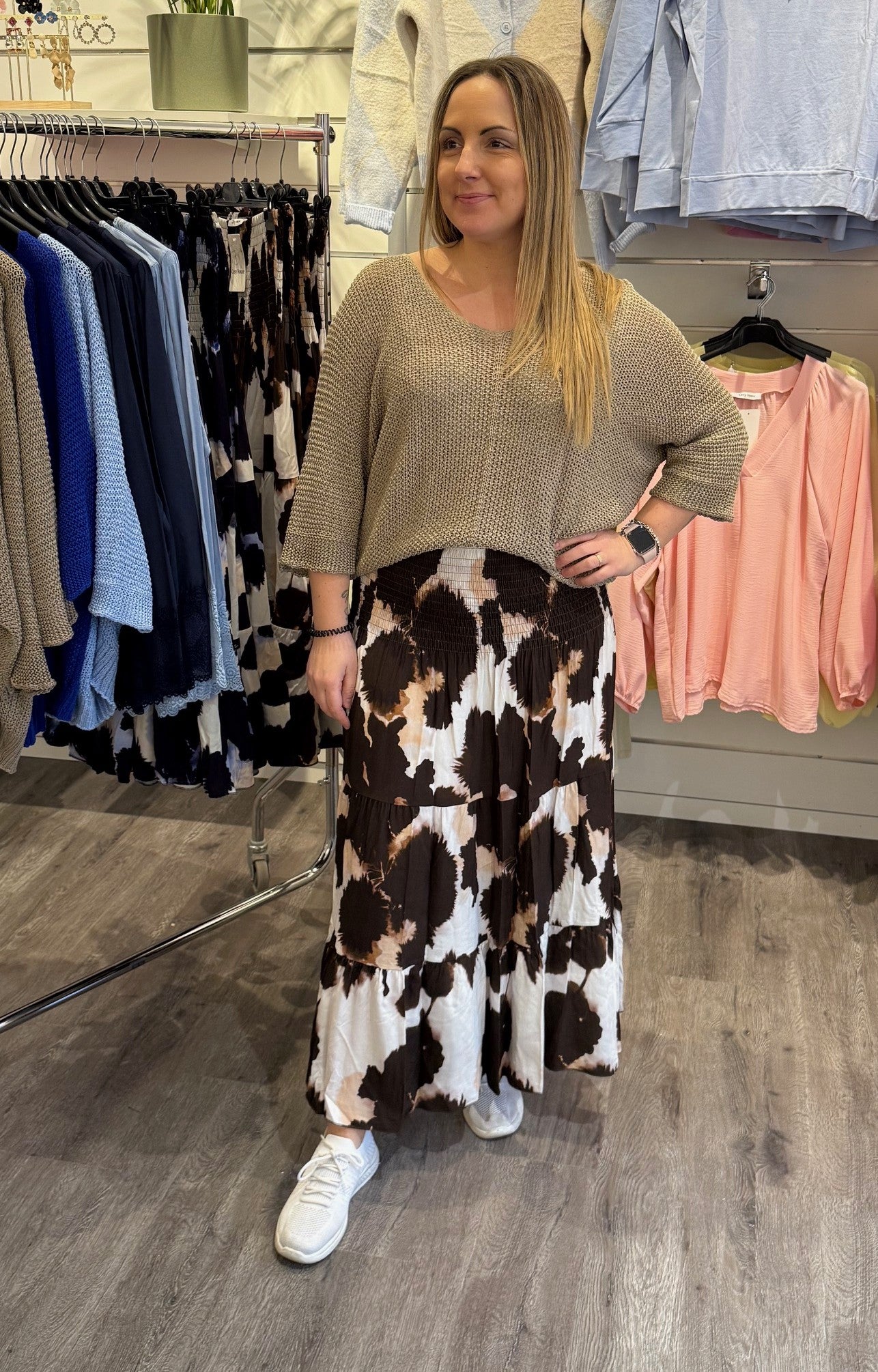 Alice Smockkjol - Mönster - Brun