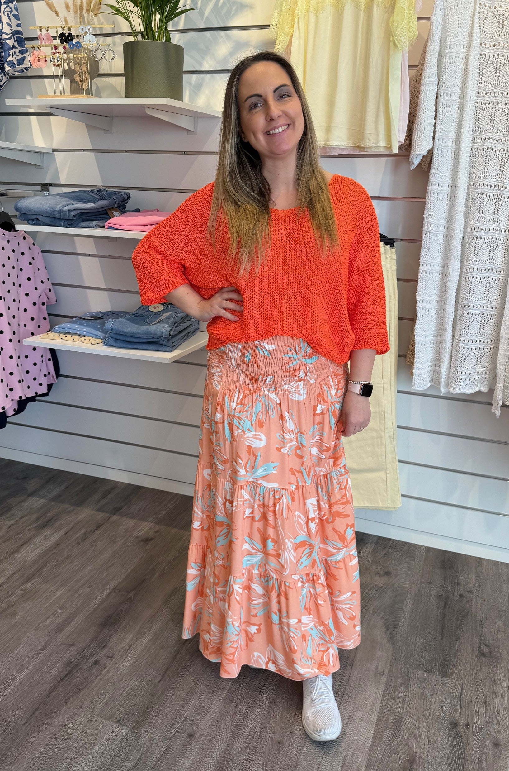Alice Smockkjol - Blommig - Orange