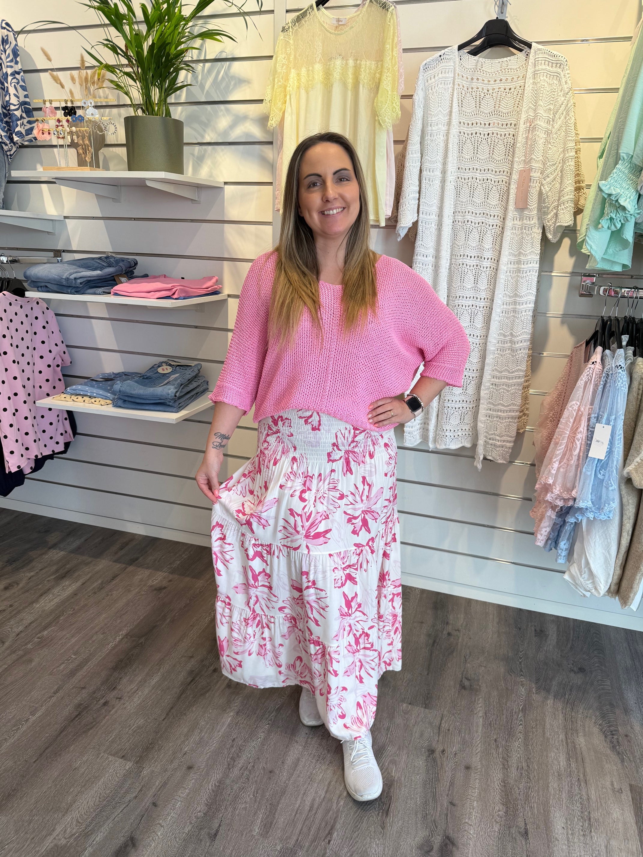 Alice Smockkjol - Blommig - Rosa