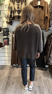 Alida stickad tröja choco