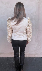 Amelie - Topp - Flower - Champagne - Nyhet