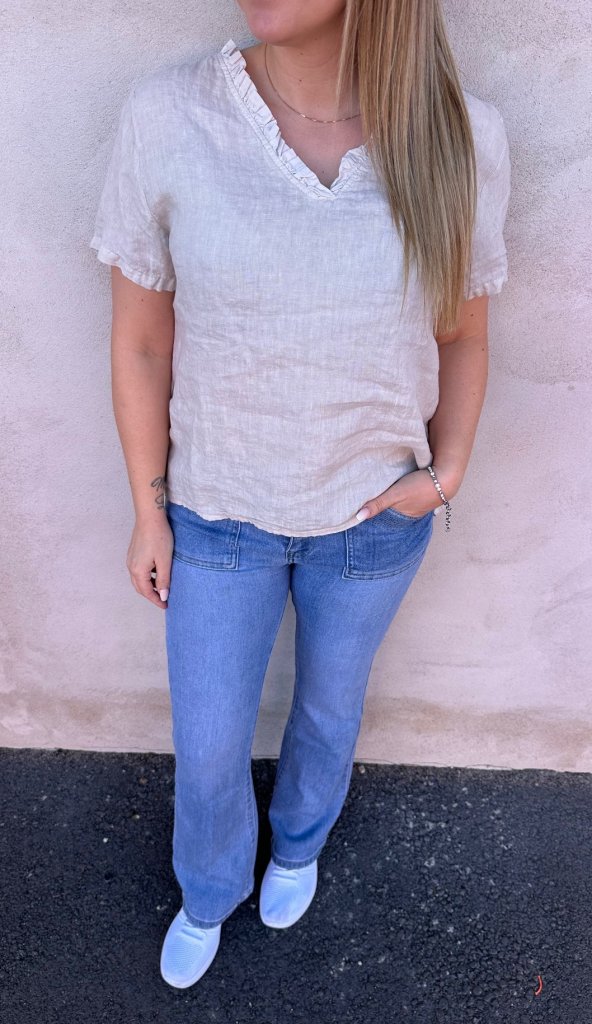 Amia - Topp - Volang - Beige - Nyhet