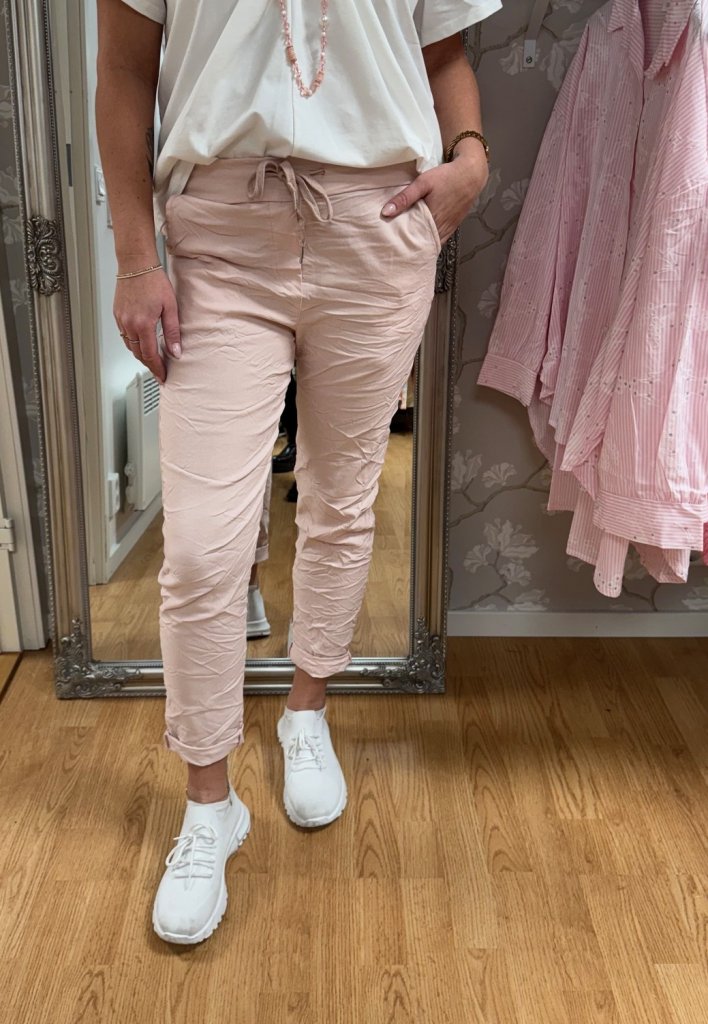 Amina - Byxor med knyt - Rosa - Nyhet