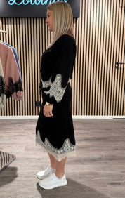 Andrea Kjol - Spets - Svart