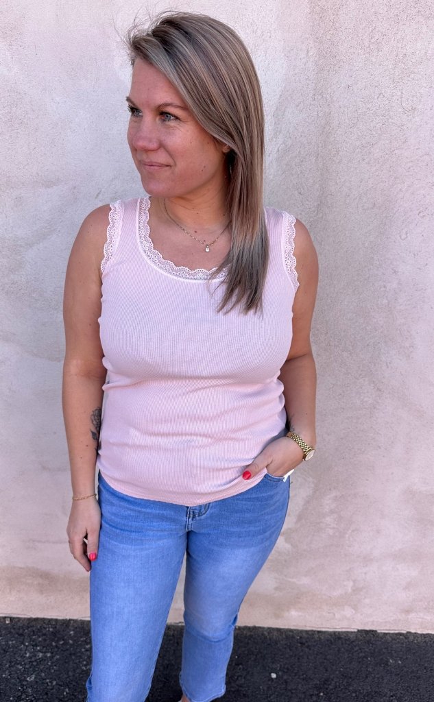 Angeline - Spetslinne - Ljusrosa- Nyhet