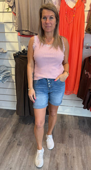 Angeline - Spetslinne - Rose - Nyhet