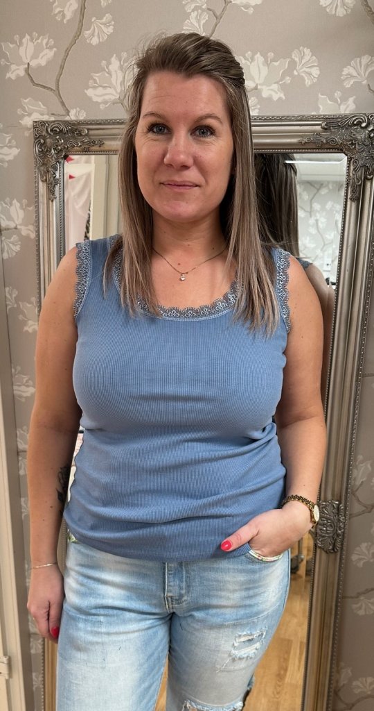 Angeline - Spetslinne - Blå- Nyhet