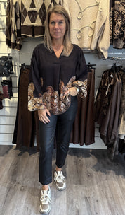 Anice Blus Svart