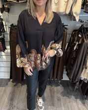 Anice Blus Svart