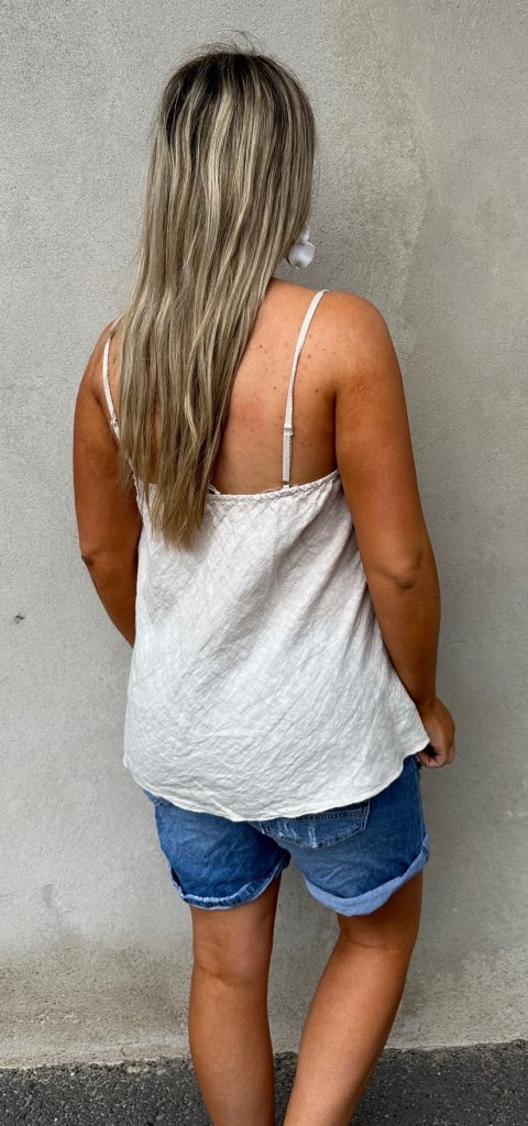 Anja - Linne - Brodyr - Beige  - Nyhet
