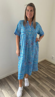 Anja Dress Blå