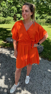 Arianna Klänning Orange