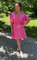 Arianna- Klänning  Fuxia