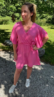 Arianna- Klänning  Fuxia