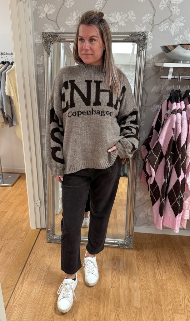 Aria - Stickad tröja - Copenhagen - Mörk Fango