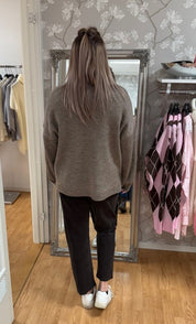 Aria - Stickad tröja - Copenhagen - Mörk Fango