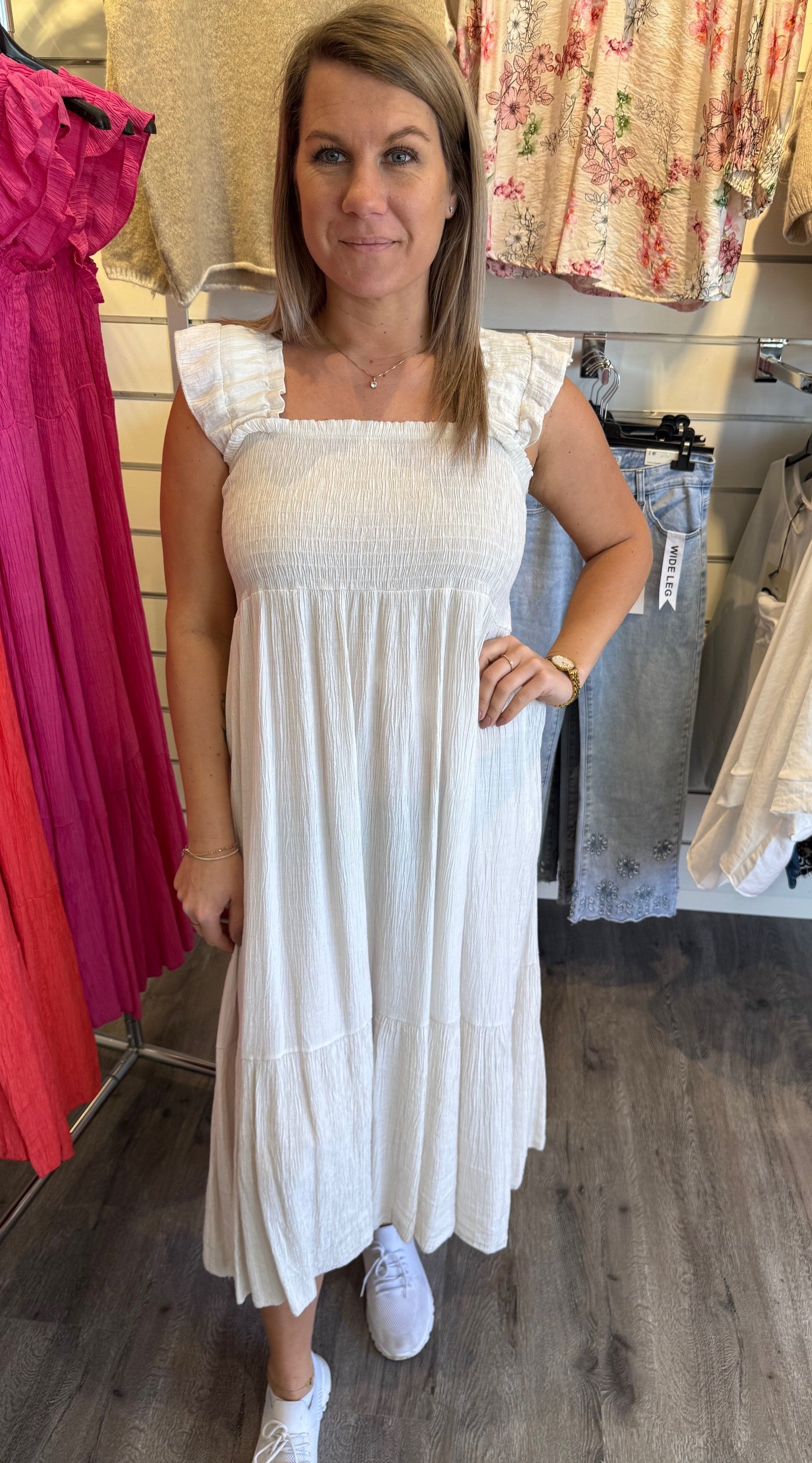 Ariel - Klänning -Beige- Nyhet