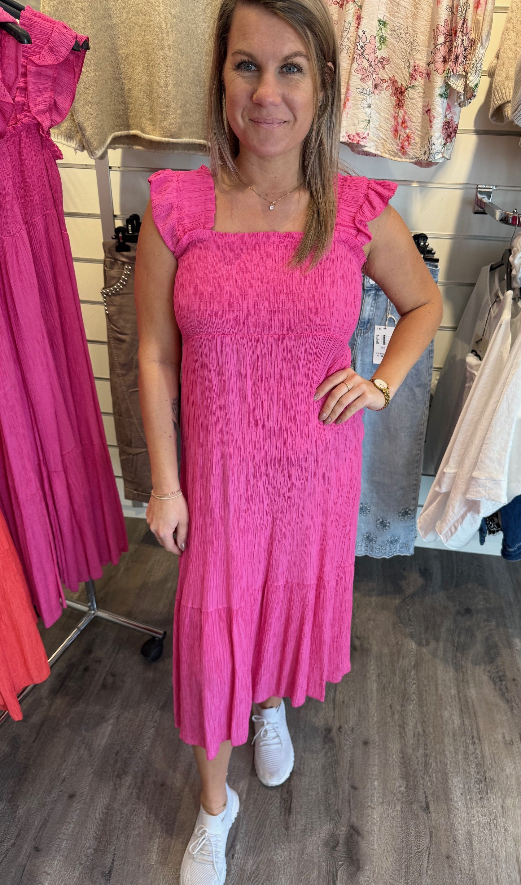 Ariel - Klänning -Cerise- Nyhet