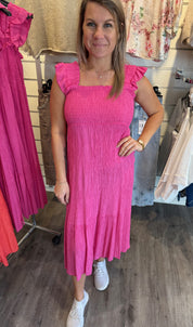 Ariel - Klänning -Cerise- Nyhet
