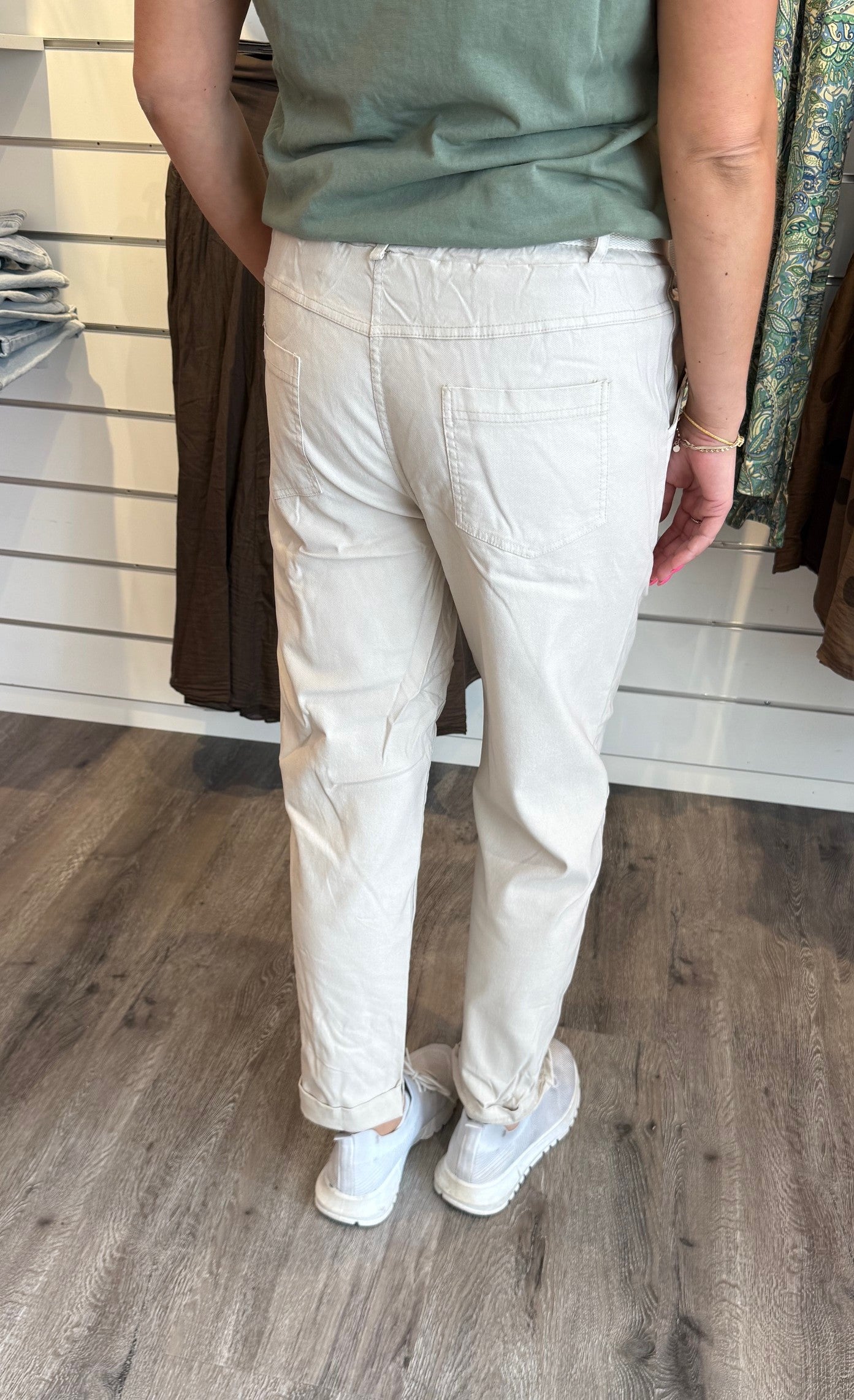 Arlinda superstretch byxor Beige