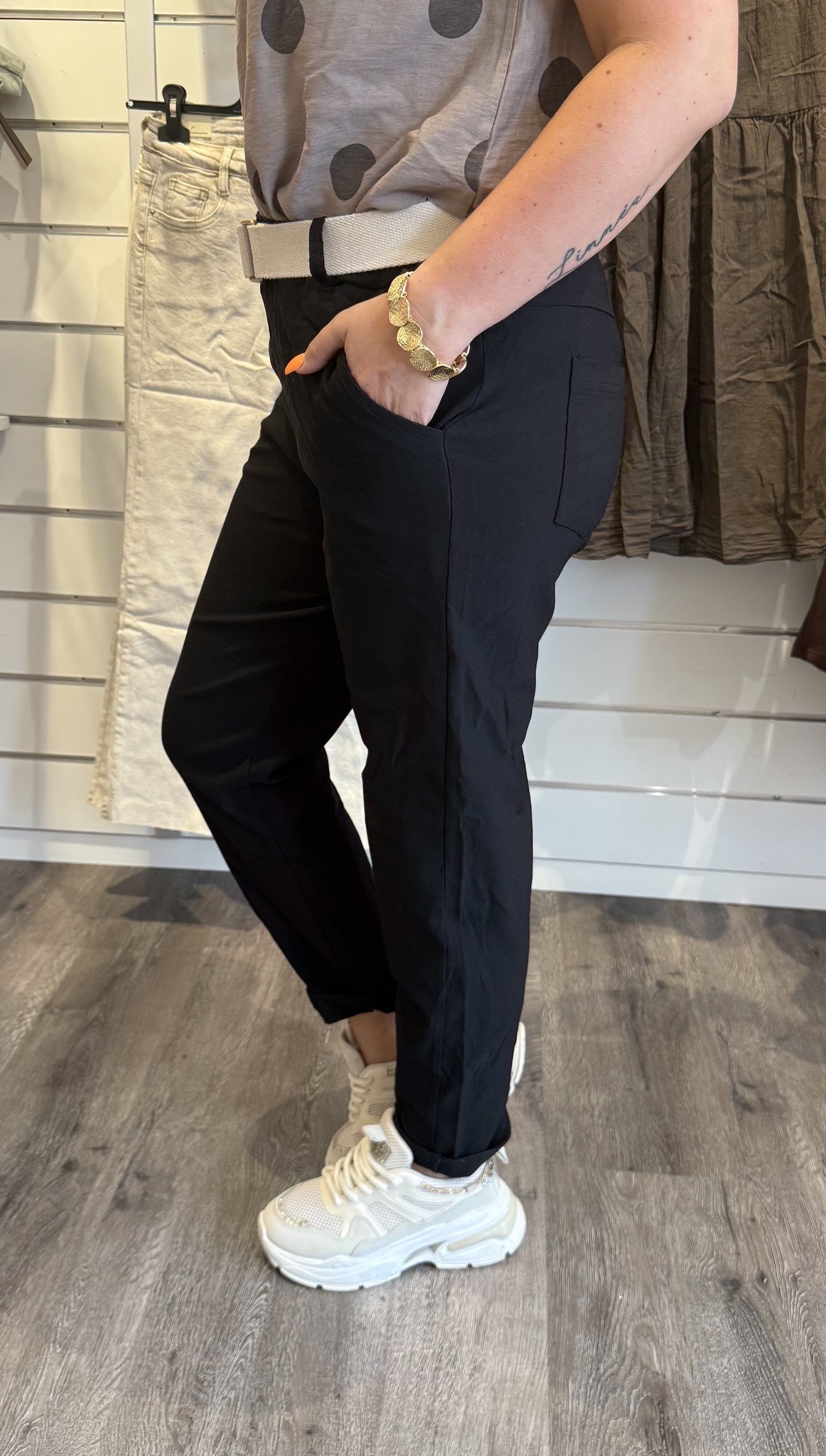 Arlinda superstretch byxor Svart
