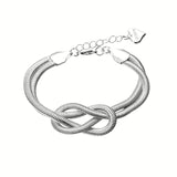 Gemini Armband knut A516-26 col02 Silver