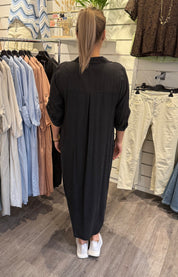 Astrid25 - Skjortklänning-  Svart
