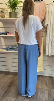 Aviva - Byxa med resår - Denim