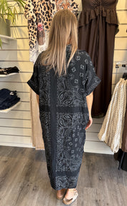 Bandana Bomullsklänning Svart