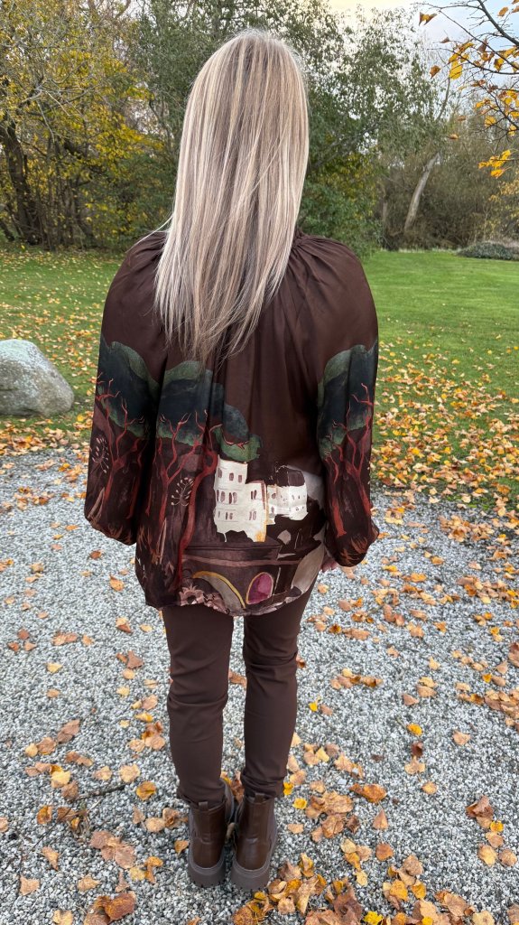 BC Quantity- Blus - Mönster - Coffee- Nyhet