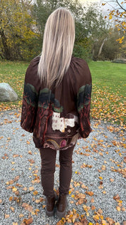 BC Quantity- Blus - Mönster - Coffee- Nyhet