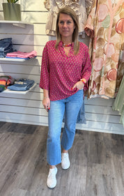 BCLuna flared blus savannah pink